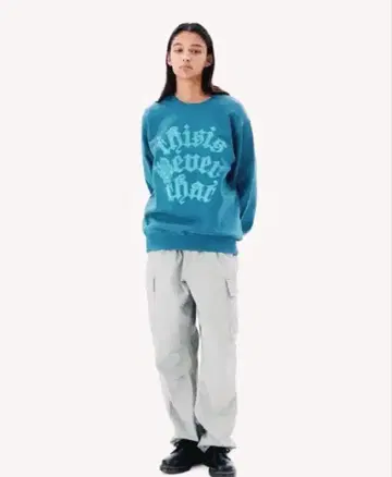 thisisneverthat 자수 크루넥 트레이닝복