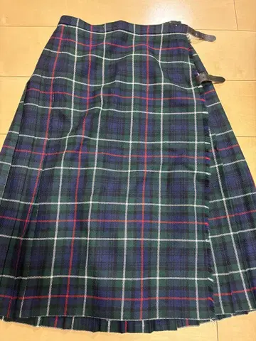 80s Jedburgh Kiltmakers 타탄 체크 퀼트 스커트