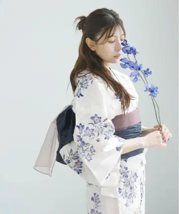 Dita 유카타 [ 교토의 담소 용담 ]