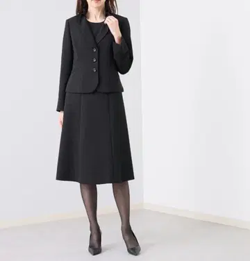 미사용 7호 누이 블랙 포멀 상복 예복 호쿠리쿠 자카드 직물