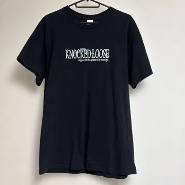 KNOCKED LOOSE 블랙 밴딩T셔츠 M 사이즈
