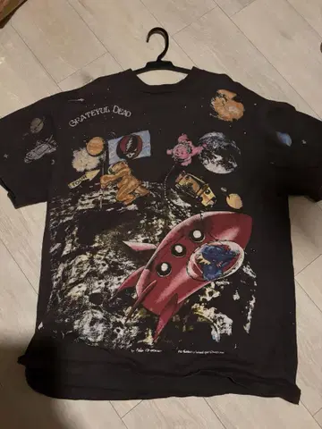 Grateful Dead 우주 테마 T셔츠 XL 구제 의류 vintage
