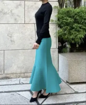 터콰이즈 머메이드 스커트