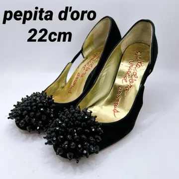 새상품급 페피타 도로 비쥬 펌프스 블랙 22 pepita d'oro