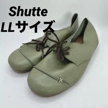 미사용급 새상품급 슈테 가죽 신발 그린 LL Shutte