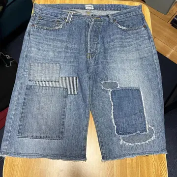 핸드메이드 데님 숏팬츠 하프 팬츠