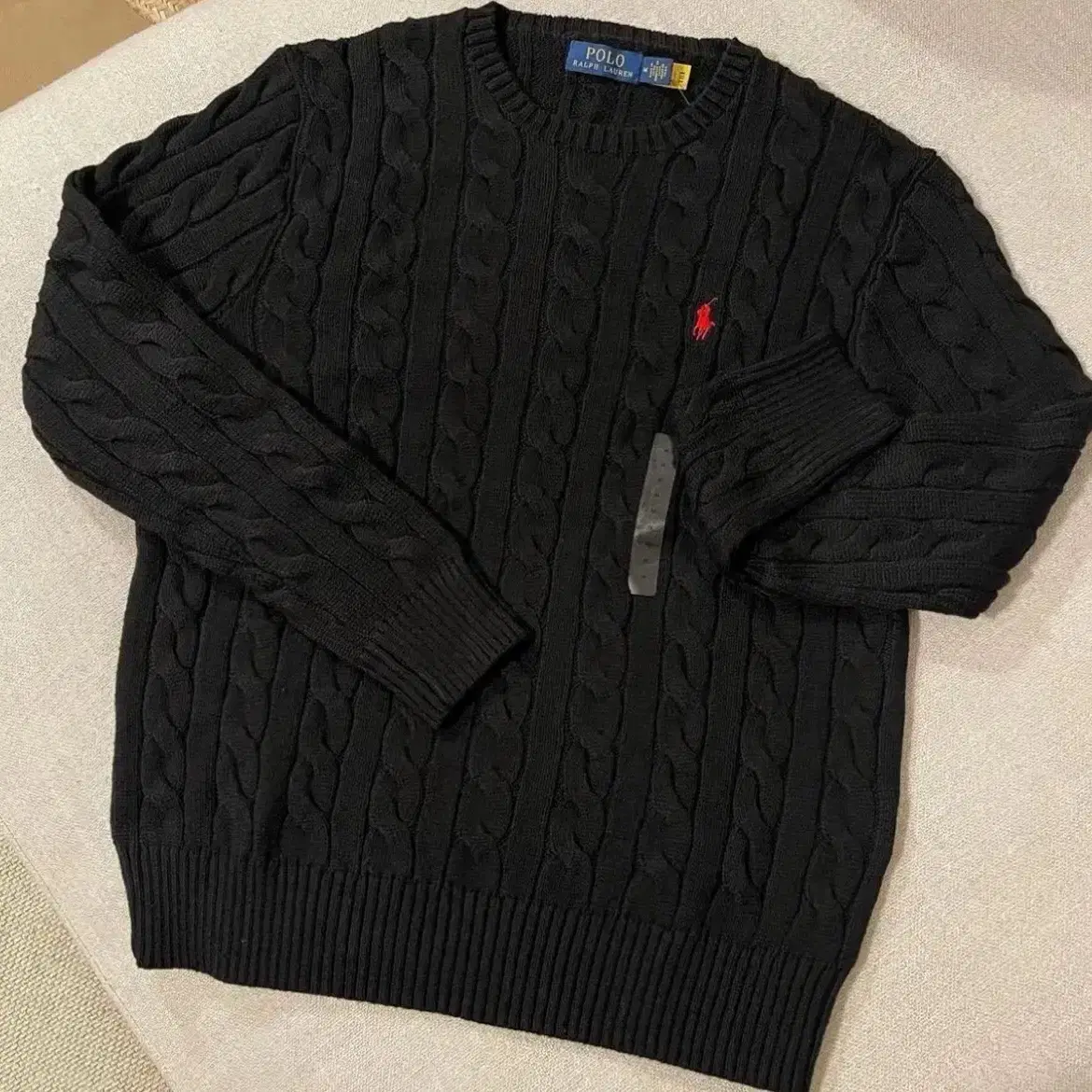 무료배송/정품)새상품 폴로 꽈배기 라운드 니트 3가지컬러