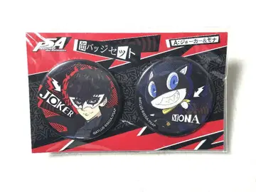 페르소나 5 캔뱃지 세트 조커&모나