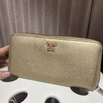 ANNA SUI 골드 장지갑