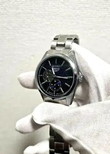 SEIKO 블랙 스테인리스 스틸