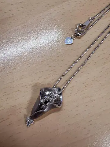 천상당 TENSHODO 목걸이 꽃다발 플라워 0.37ct