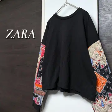 ZARA 이종 소재 퀼팅 트레이닝복 파일