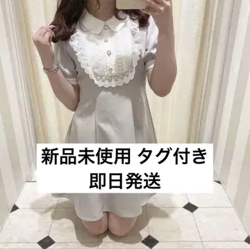 evelyn 비쥬 레이스 쉬폰 원피스