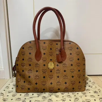 MCM 보스턴 백 핸드백 Cognac 브라운 카멜 가방