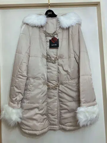 비쥬 퍼 후드 코트