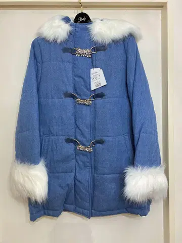 비쥬 퍼 후드 코트