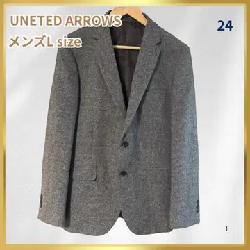 [ 미사용품 ] UNETED ARROWS 브라운 테일러드 자켓 L 사이즈