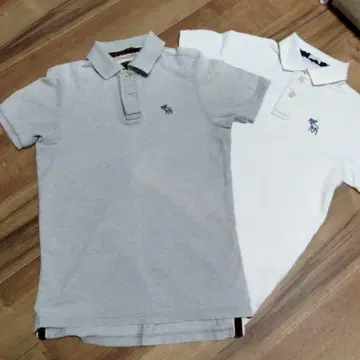 Abercrombie & Fitch 피케 셔츠 2장 세트 S