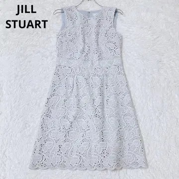 질스튜어트 원피스 무릎 기장 슬리브리스 레이스 스캘럽 일본제 0