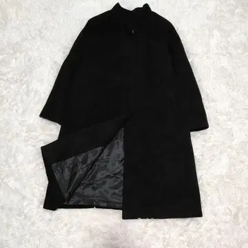 [ 컨디션 최상 ] 레리안 롱 코트 캐시미어 실크 혼방 블랙 M