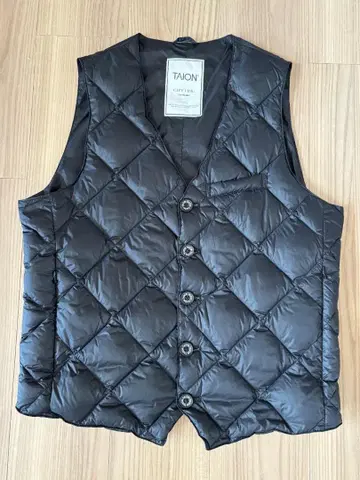 TAION 블랙 다운 베스트 M 사이즈