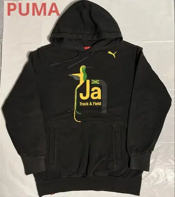 [ PUMA 풀오버 후드티 블랙 M? 남성 빈티지 ]