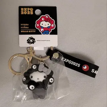 블랙 미야쿠미야쿠 산리오 키링 키티 오사카 엑스포