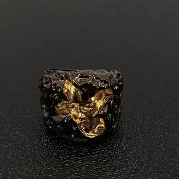 블랙 검정 골드 금 조각 반지 반지 13호