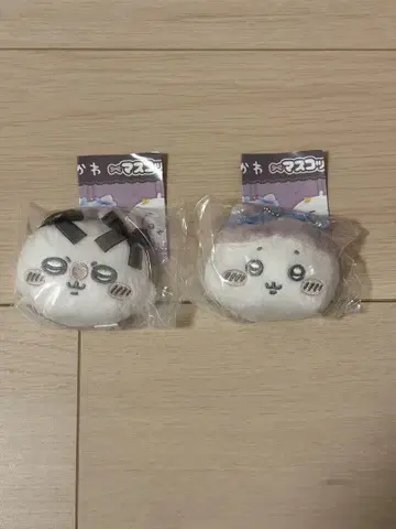 치이카와 (먼작귀) 마스코트 거울 리본 하치와레 모몽가 세트