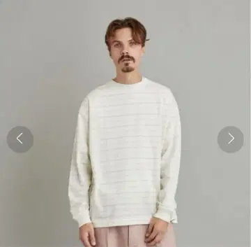 LIGHT HI-DENS BORDER RINGER TEE/셔츠