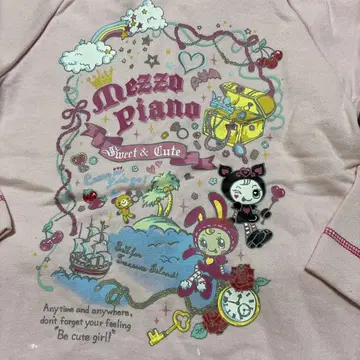 헤이세이 레트로 Mezzo Piano 후드 부착 후드티 120 나루미야