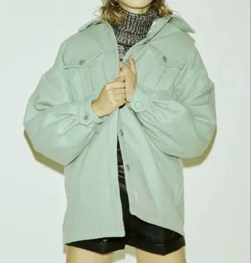 jouetie CPO 오버 자켓 민트 그린