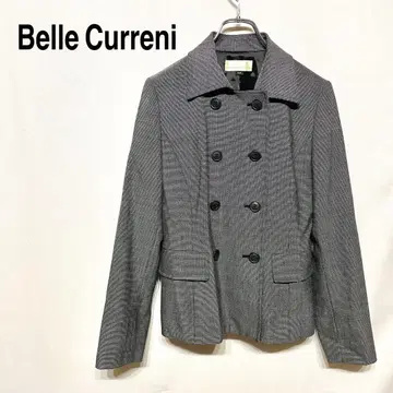 Belle Curreni 긴팔 더블 자켓 노치드 라벨 칼라