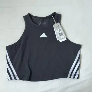 [ 새상품 ] adidas 블랙 크롭 탱크탑