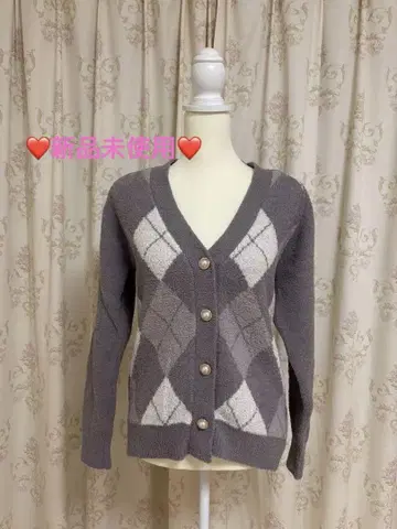 axesfemme 아가일 니트 가디건