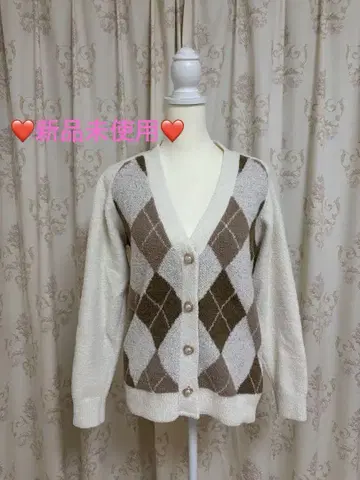 axesfemme 아가일 니트 가디건