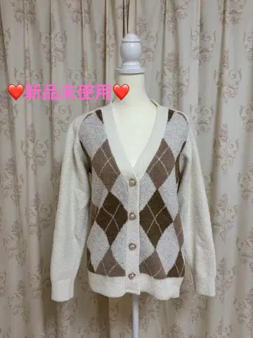 axesfemme 아가일 니트 가디건