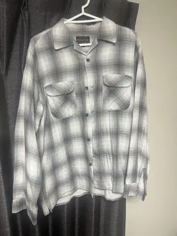 Pendleton 긴팔 셔츠 L 사이즈 그레이 계열 체크