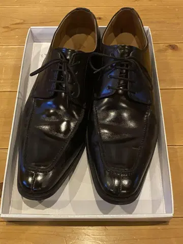 블랙 가죽 드레스 신발 26.0cm