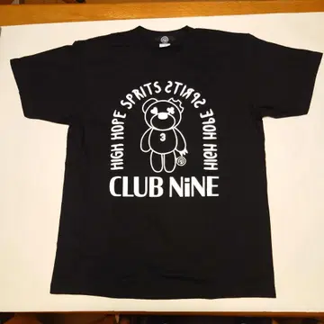 야마시타 토모히사 CLUB NINE 블랙 T셔츠 L 사이즈