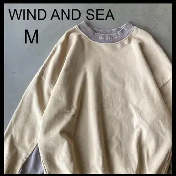 WIND AND SEA 윈드앤씨 맨투맨 M 넥 로고 자수