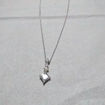 실버 925 다이아몬드 컷 목걸이