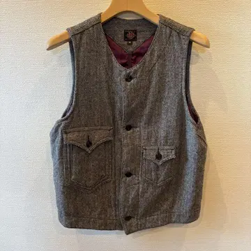 post over alls 헤링본/울/크루