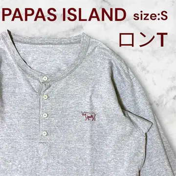 [인기] PAPAS ISLAND 사이 프린트 긴팔T셔츠 size:S