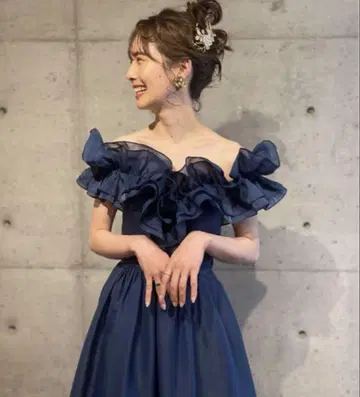 어반 블랑쉬 네이비 컬러 드레스 S