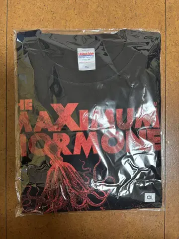 맥시멈 더 호르몬 티셔츠 옥토퍼스 XXL 블랙