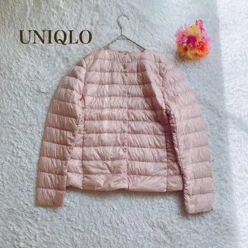 UNIQLO 유니클로 [ M ] 핑크 퀼팅 경량 다운 베스트