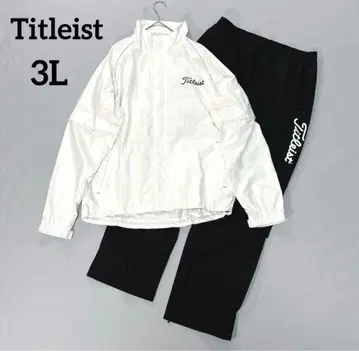 컨디션 최상 Titleist 우비 세트 3L 화이트/블랙