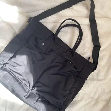 UNIQLO C 2Way 유틸리티 백 블랙 발수