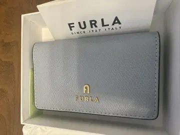 FURLA 라이트 블루 명함지갑 수납 가방 포함